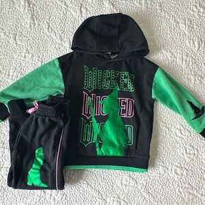 Wicked Kids Hoodie and Pants Set - Black and Green